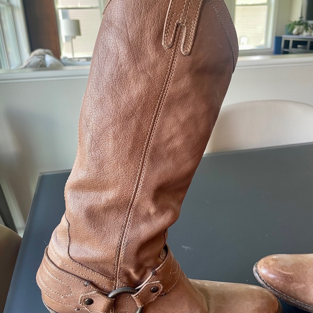 Frye Tan Heeled Boots - Picture 7 of 12